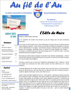 Au fil de l'AU juillet 2021 Visuel Au Fil de l'Au juillet 2021