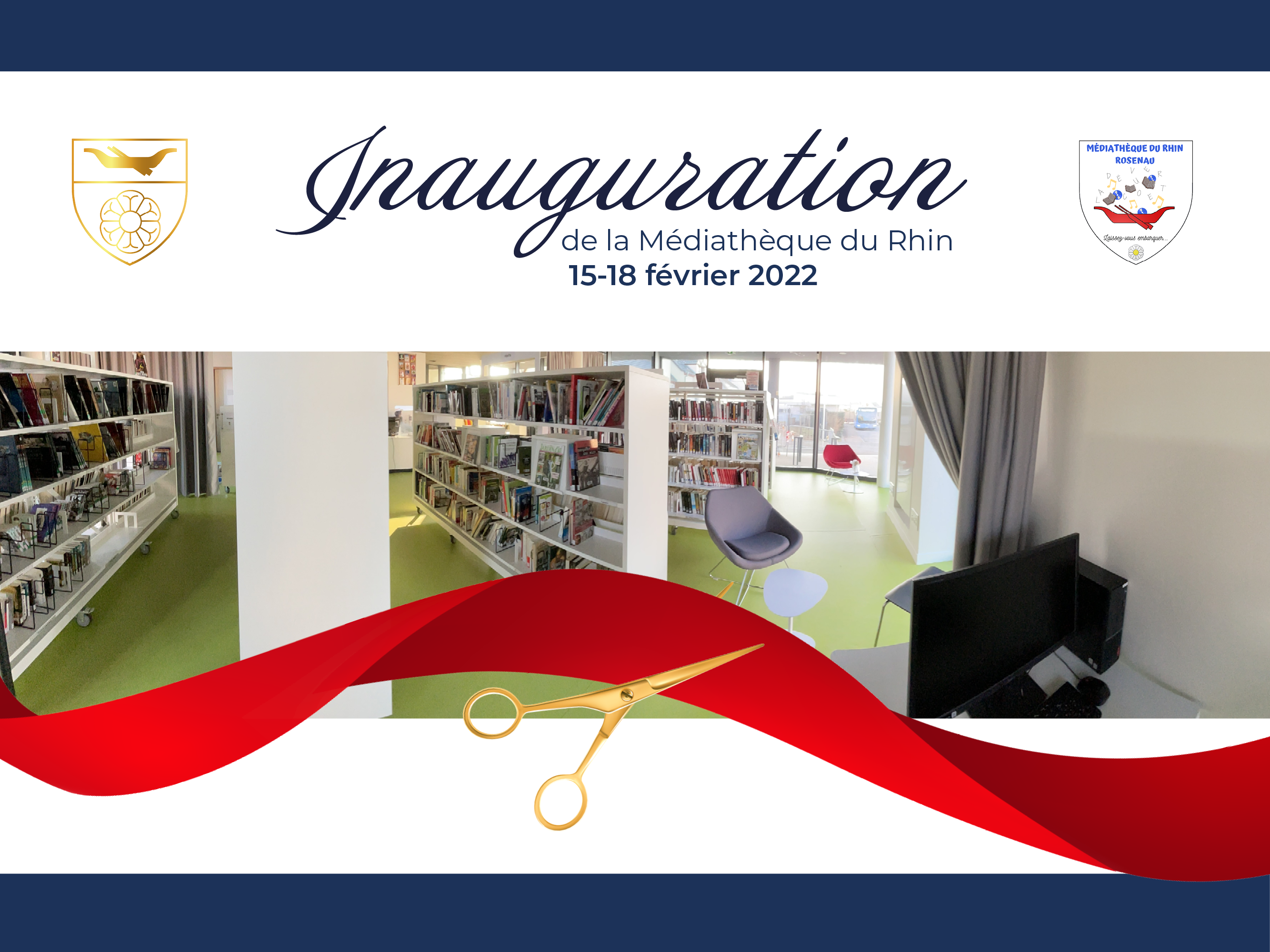 Inauguration Médiathèque du Rhin