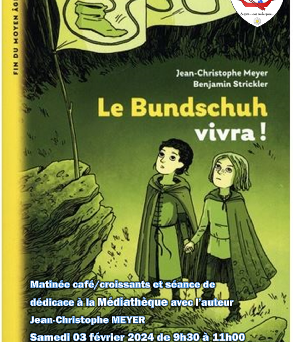 Séance de dédicace à la Médiathèque de Rosenau