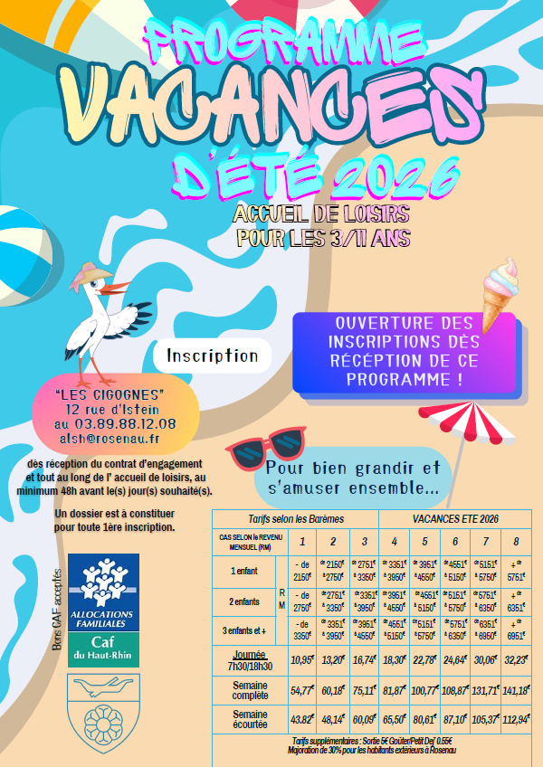 Programme AL été 2026
